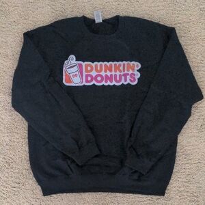 Gildan Black Crewneck Sweater with Bold Logo